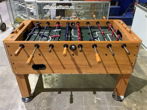 wooden harvard foosball table
